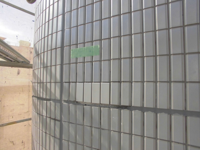 福岡市　ビル外壁塗装　タイル